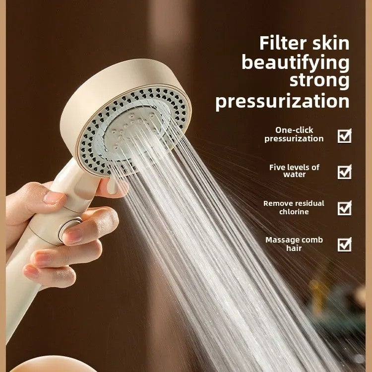 Bluejw Supercharged Modern Design Handheld Shower Head - Ceramic & Stainless Steel Bath Spray for Hotel Bidets - High Pressure ABS Plastic Rain Shower Handheld - Image 3